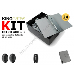 Kit automazione Intro 24-400 24V Lite 1 motore con casse di fondazione in ferro