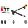 Kit automazione LT per cancelli a battente Linear400 24V stelo da 400mm.